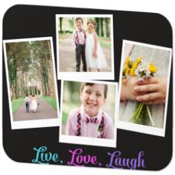 Thumbnail for Photo Mouse Pad with Live Love Laugh Brights design 2